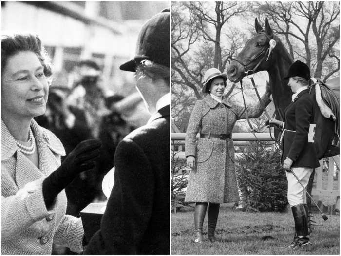 The Queen and Anne also seemed to share a love of animals and the outdoors.