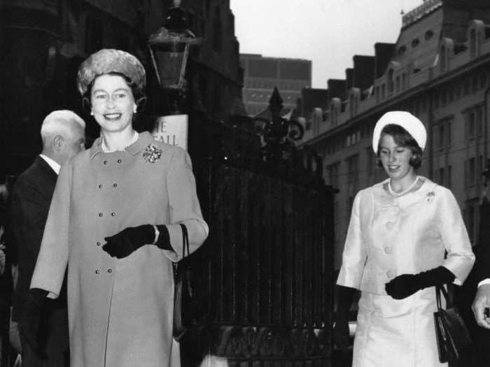 In 1966, 16-year-old Anne attended a royal wedding with the Queen.