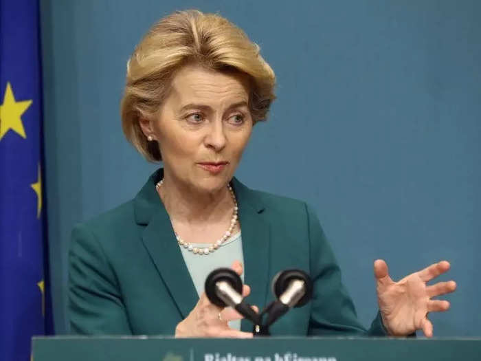 European Commission Presidents Ursula von der Leyen and Charles Michel