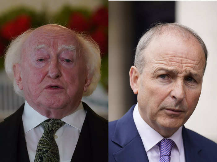 President Michael D. Higgins and Taoiseach Micheál Martin of Ireland