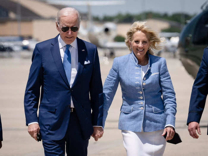 US President Joe Biden and First Lady Jill Biden