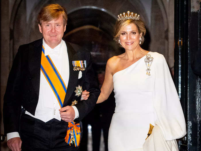 King Willem-Alexander and Queen Máxima of the Netherlands, and former Dutch Queen Princess Beatrix