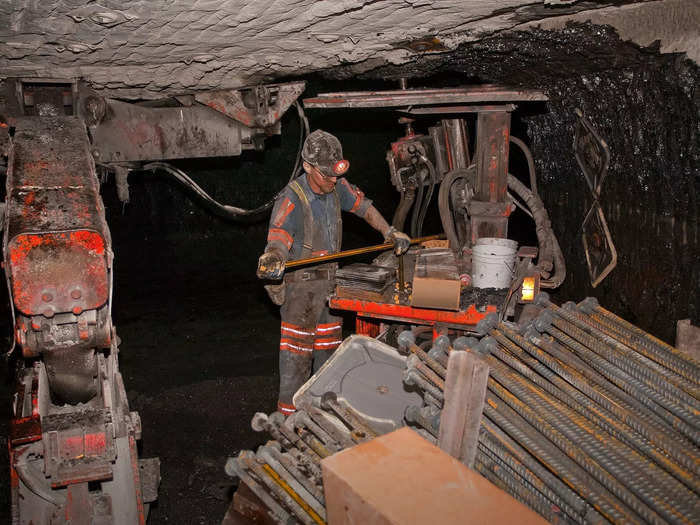 12. Mining roof bolters: Employment is projected to decline 21.5% from 2021 to 2031.