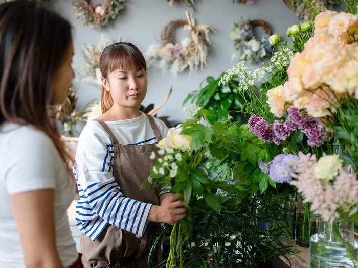 13. Floral designers: Employment is projected to decline 21.0% from 2021 to 2031.