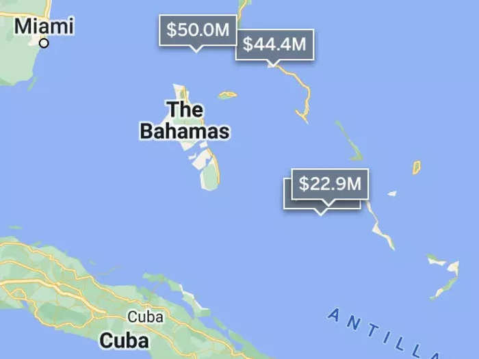 The Bahamas is a popular destination among the ultra-wealthy looking to purchase a private island, partially thanks to the country