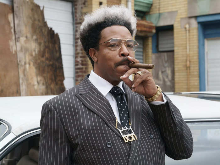 As Don King, Russell Hornsby rocks a wig that features the promoter