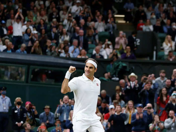 Federer delighted fans at 2021 Wimbledon, his last Slam.