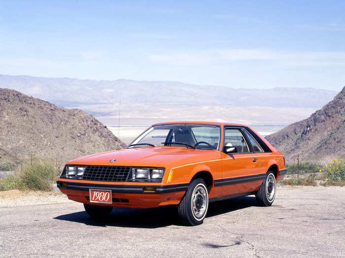 The third-generation Mustang, known as the Fox-body, was sold between 1979 and 1993.