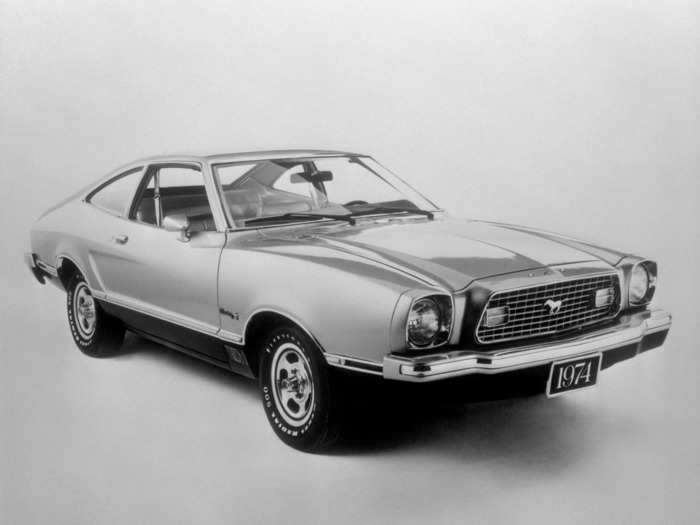 Based on the Ford Pinto platform, the 1970s Mustang II was compact compared to the midsize models that came before it.