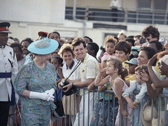 On walkabouts, older generations of royals generally kept a respectful distance from the crowds.