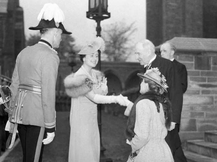 The traditional way to greet a member of the royal family has always been to bow or curtsy.