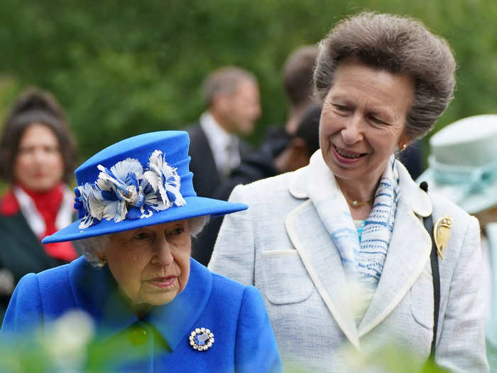 Princess Anne has been with her mother almost constantly since she died.