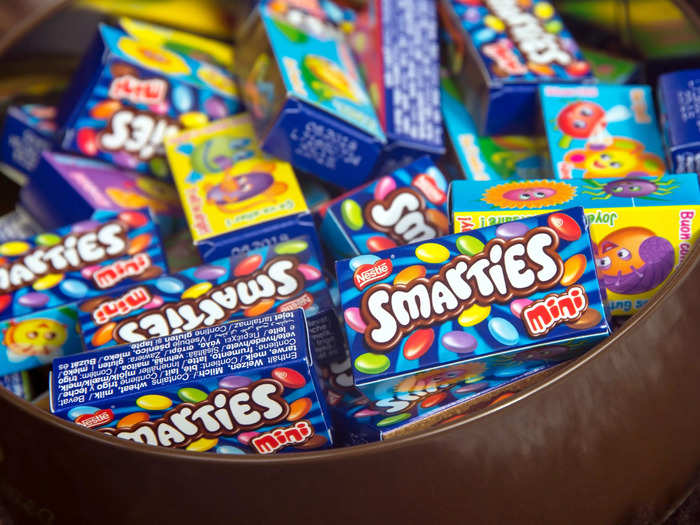 Smarties are a little different in Canada.