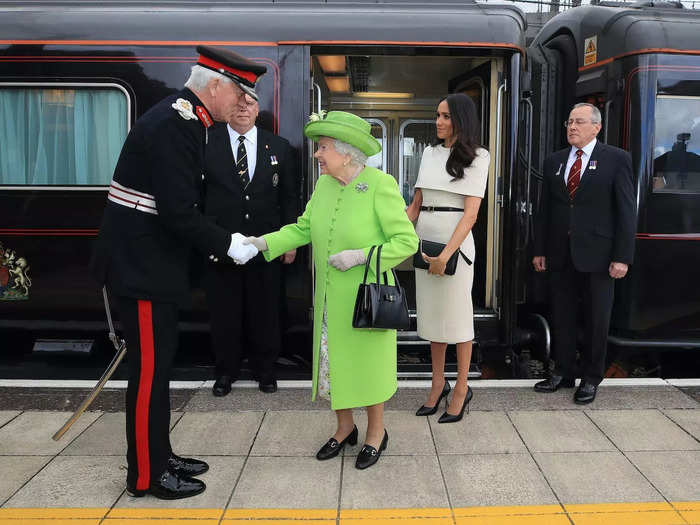 But even after her final overseas trip, the Queen continued to travel around the United Kingdom.