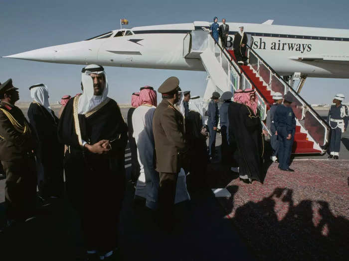 In 1979, she rode British Airways