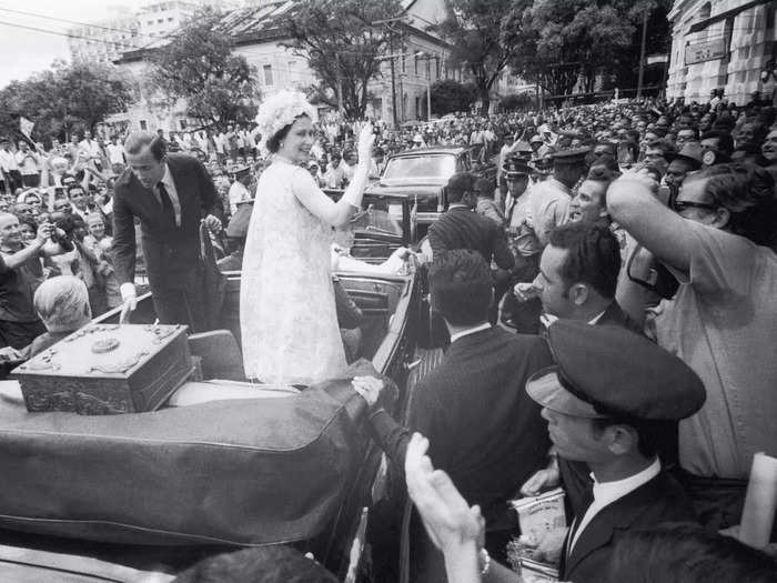 She also became the first reigning British monarch to visit South America when she traveled to Brazil in 1968, according to CNN.