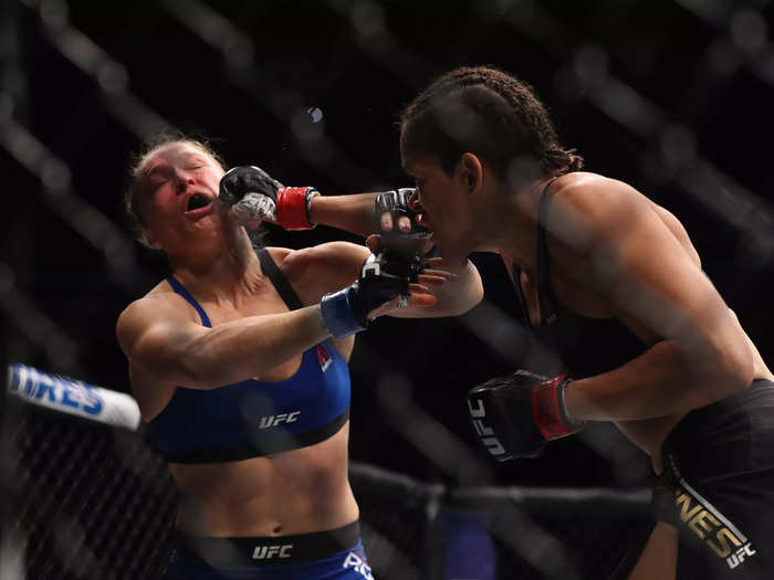 Amanda Nunes v Ronda Rousey — 1.1 million PPV buys