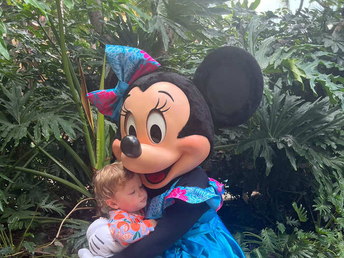 These appearances took place several times per day with a rotating cast of characters and I noticed lines would form about 15 minutes before. My daughter was excited to meet Minnie Mouse ...