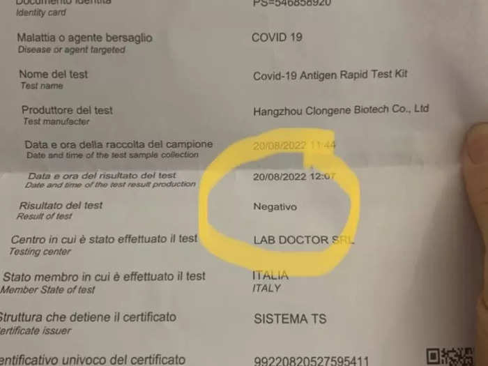 Outside of the pharmacy, I saw a group of men happy dancing because they also got negative results— I immediately knew they were going on the same cruise.