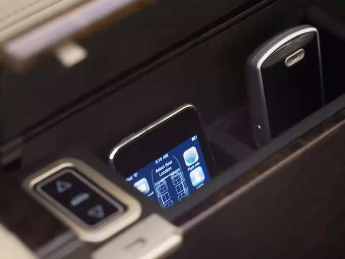 The company also has iPhones equipped with the app stored at every seat that passengers can use instead.