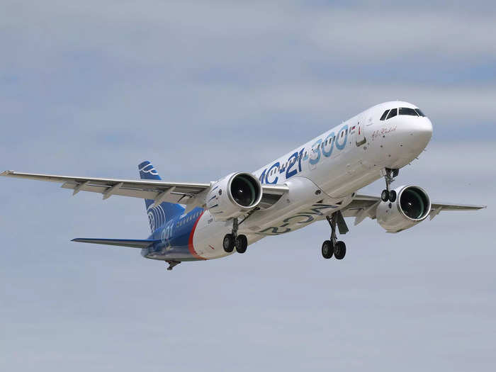 The MC-21 is a medium-haul plane that first took flight in 2017 and is "focused on the most mass-market segment in passenger transportation."