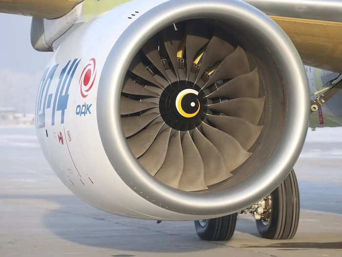 Borisov said the MC-21 is dropping the American-made Pratt & Whitney PW1000G engine for the Russian-built Aviadvigatel PD-14 engine made by the state-owned United Engine Corporation (UEC).