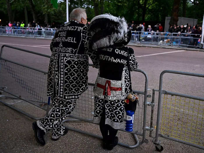 Some wore elaborate outfits to honor Queen Elizabeth.