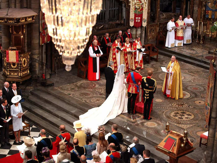 Their ceremony looked remarkably similar to Queen Elizabeth and Prince Philip