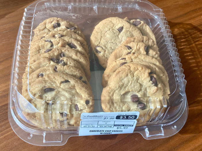 A pack of 16 cookies from Kroger cost me $3.50 with a store card (or $5.49 without).