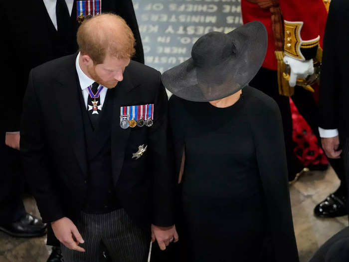 Prince Harry briefly touched Meghan