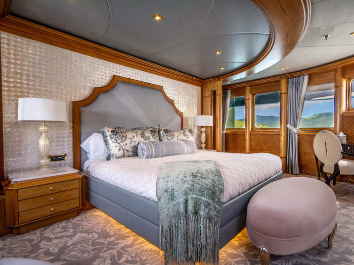 This yacht sleeps up to 12 guests and has accommodations for 11 crew members.