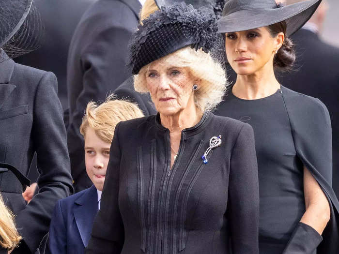 Camilla, Queen Consort, nodded to Queen Elizabeth with a brooch that once belonged to Queen Victoria.