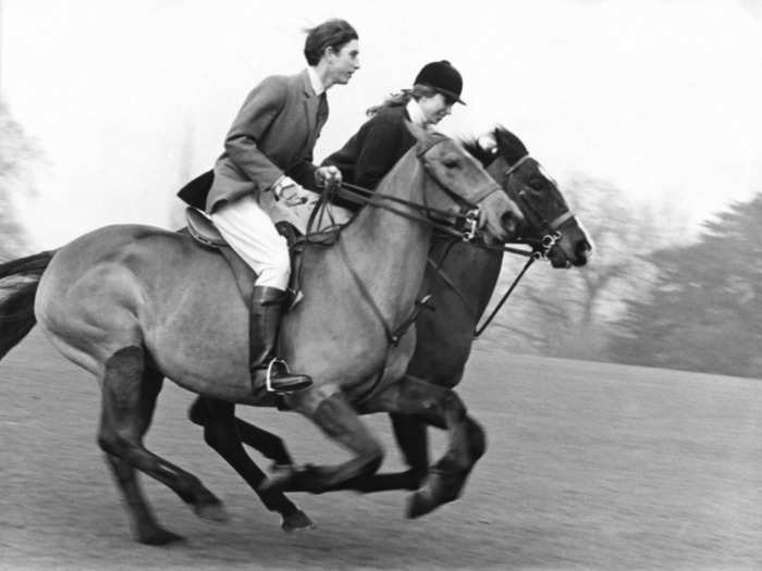 Charles also took time to ride horses with Anne, who later became known for her equestrian career.