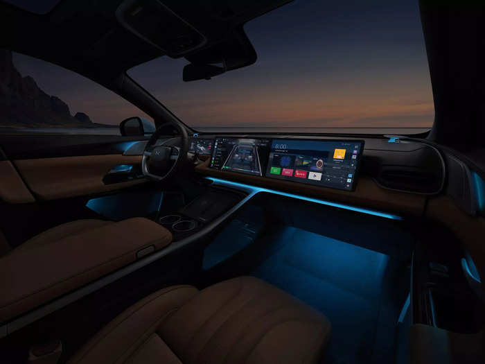 … and colorful ambient lighting throughout.