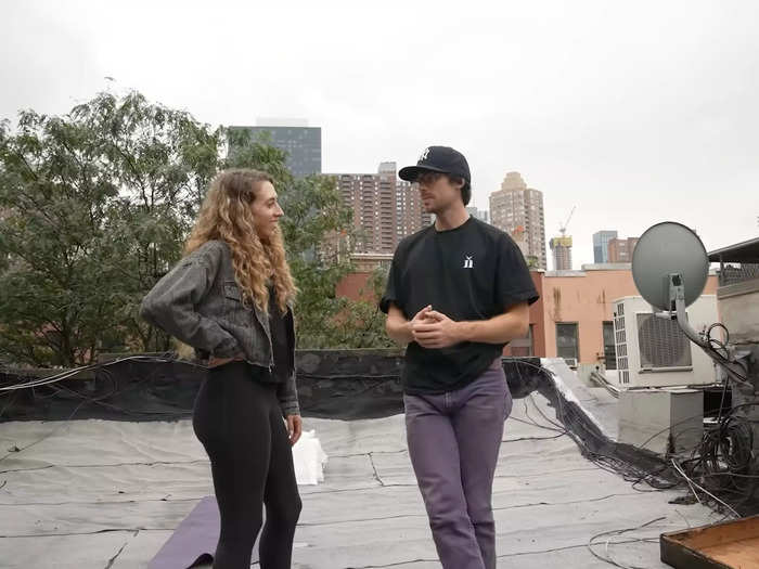 Every morning, she visits the roof for natural light. In the winter, she uses sun lamps