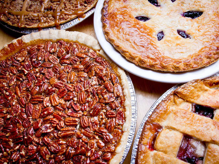 Pies are the go-to dessert of the season.