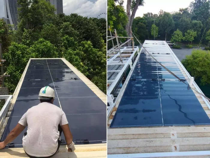 Seah hired experts from local company PV Foundry to install solar panels.