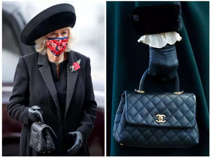 The Chanel logo of two "C"s may also function as a subtle tribute to "Charles and Camilla."