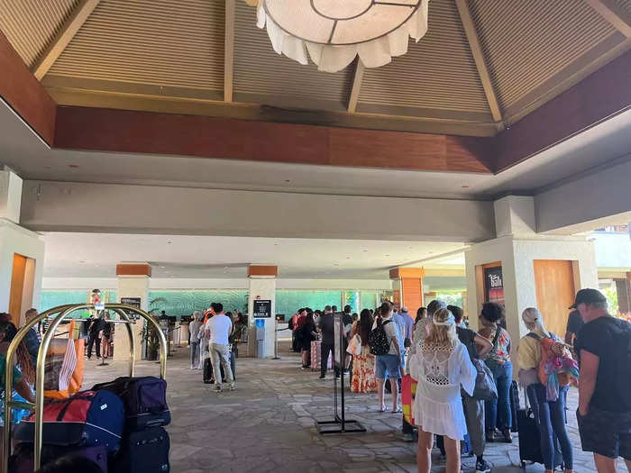 At our first hotel, the Hilton Hawaiian Village Waikiki Beach Resort, I was eager to unwind. But the check-in line stretched the length of the entire lobby and I had to simultaneously hold a spot and chase after my toddler.