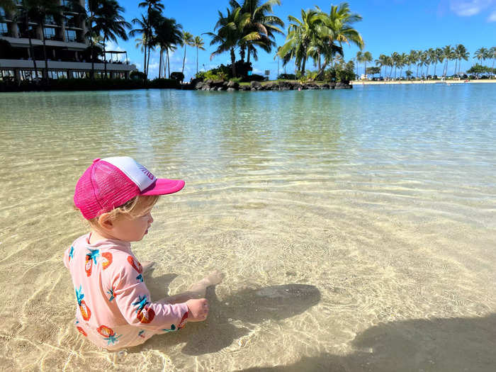 And as the parent of a 1-year-old, I know that at this age, the best vacations are low key, namely, to a place involving a beach or pool. Hawaii checked both boxes.