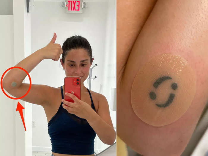 The patch felt strange on my arm, but it never fell off — even when I took a hot yoga class.