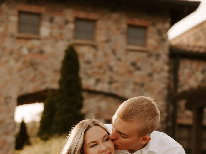 The photo shoot took place at sunrise.