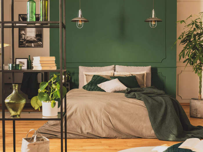 Jewel tones can create cozy vibes.