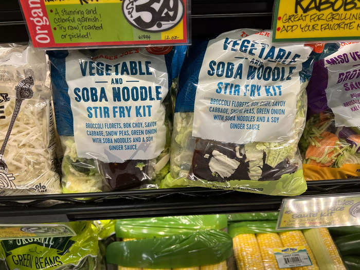 Get noodles, sauce, and veggies all in one with Trader Joe