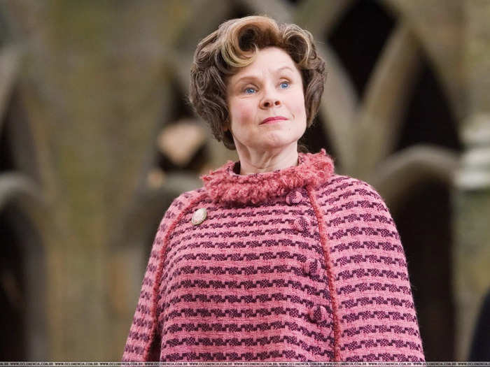 Dolores Umbridge in "Harry Potter and the Order of the Phoenix" (2007) and "Harry Potter and the Deathly Hallows: Part 1" (2010)