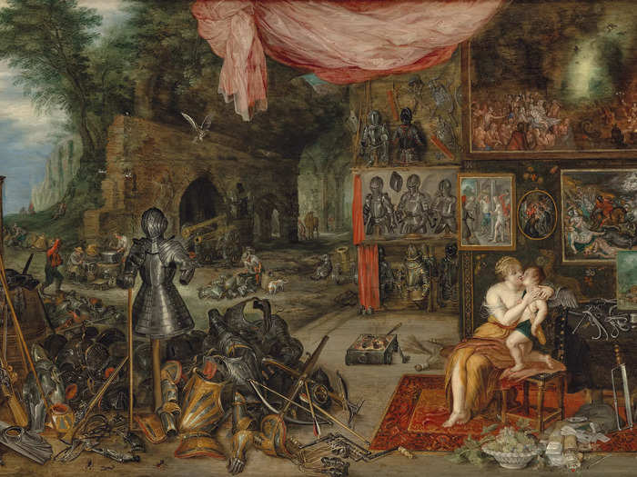 Jan Brueghel The Younger, "The Five Senses, Touch" (set of five panels) - $4 million to $6 million