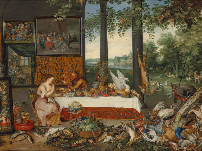 Jan Brueghel The Younger, "The Five Senses, Taste" (set of five panels) - $4 million to $6 million