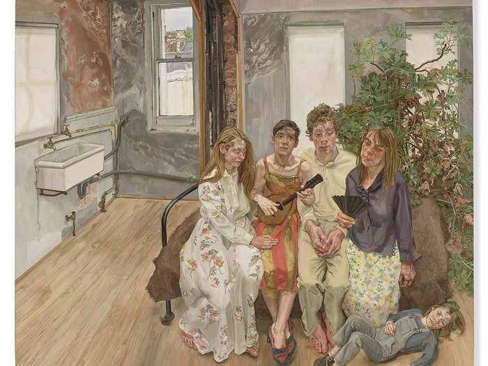 Lucian Freud, "Large Interior, W11 (after Watteau)" - Estimate of more than $75 million