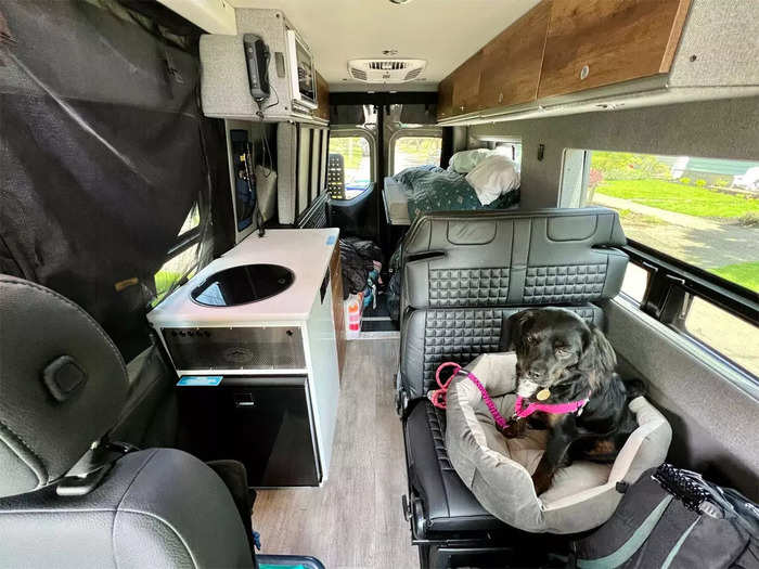 The van felt incredibly spacious when it was clean.