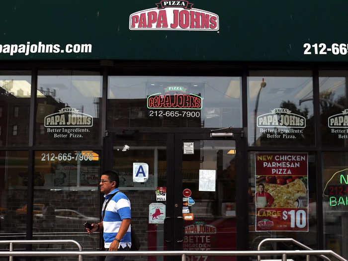 As of 2021, there were around 3,000 different Papa John